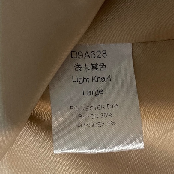 Blazer Classic Light Khaki Tan Double Button Front Women's Large - Picture 6 of 7